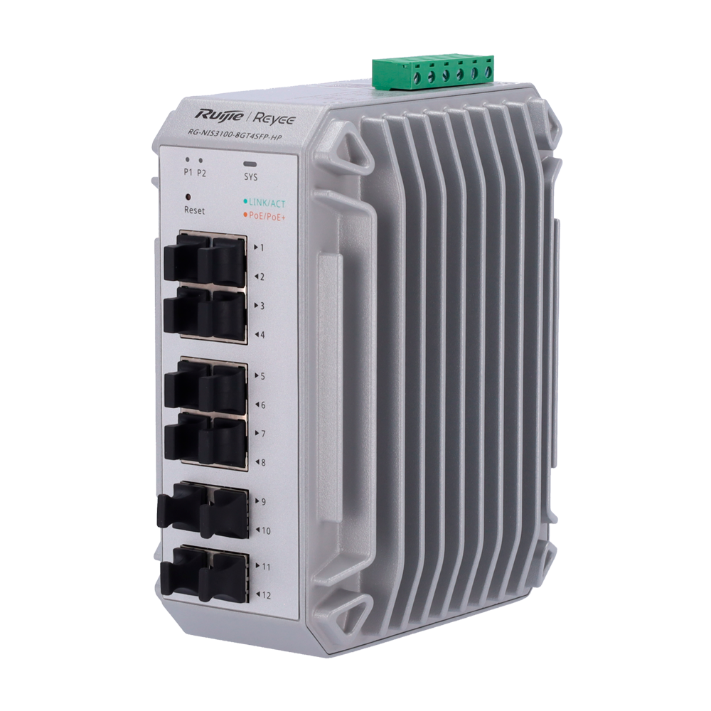 Industrie Switch, 8x PoE+, 4x SFP, 240W
