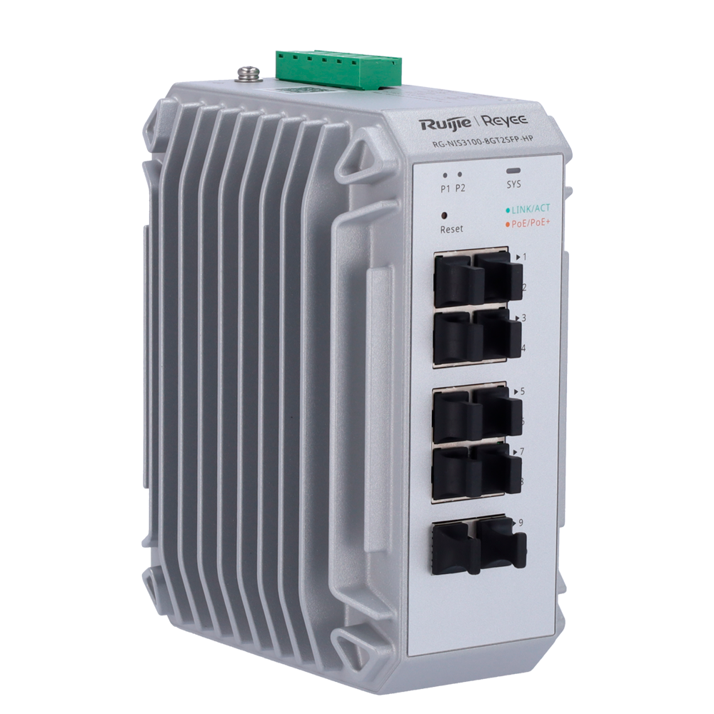 Industrie Switch, 8x PoE+, 2x SFP, 240W