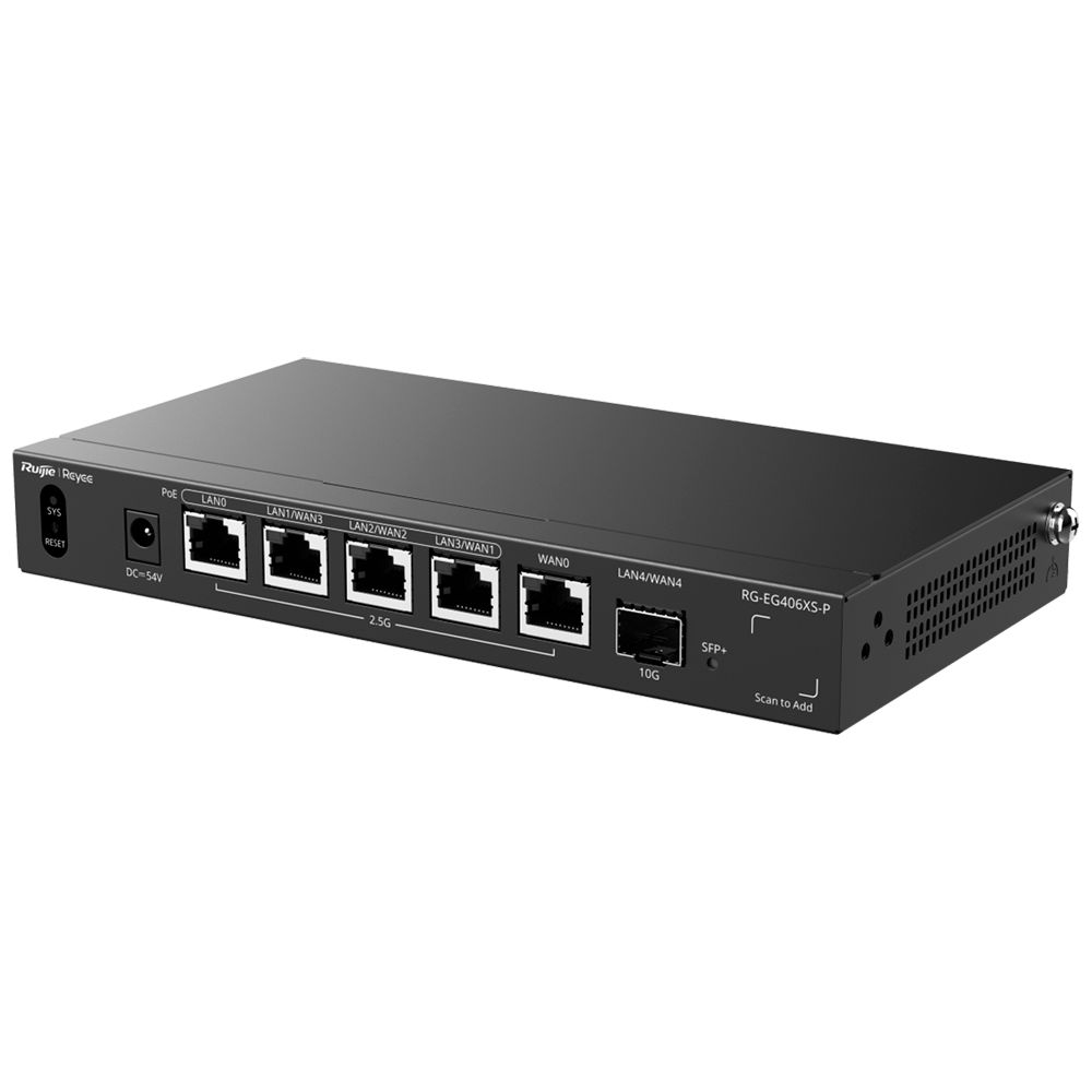 PoE Router, 10G SFP+, 400 Clients, 2.5Gbps