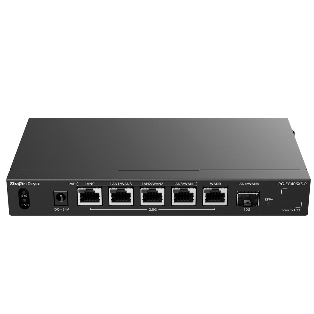 PoE Router, 10G SFP+, 400 Clients, 2.5Gbps
