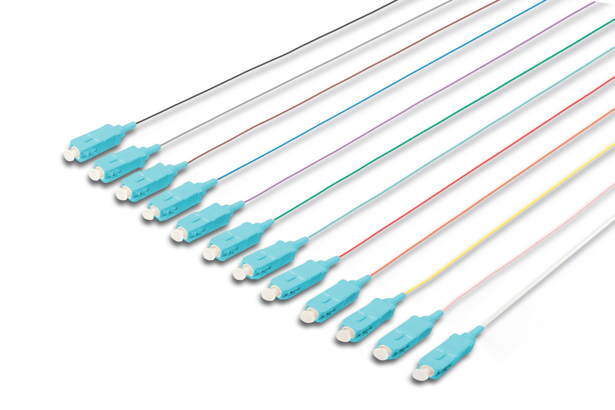 LWL Pigtail-Set SC, OM3, 2m, 12 Stück