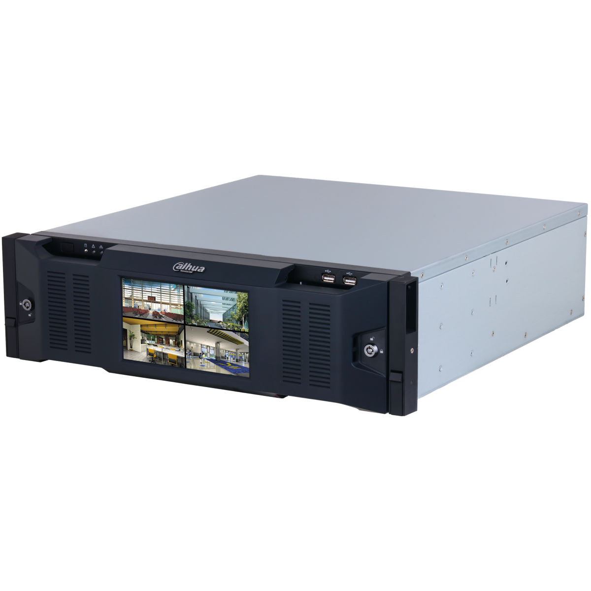 WizMind 128Kanal IP-Rekorder, no PoE, 16x HDD, LCD