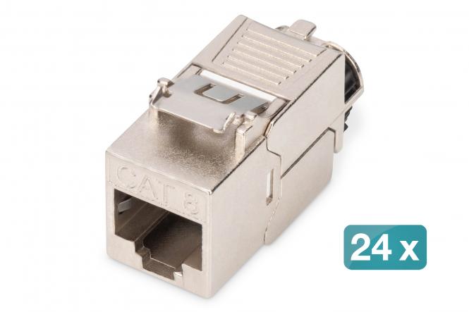 Cat.8.1 Keystone Modul, geschirmt, 24 Stk.
