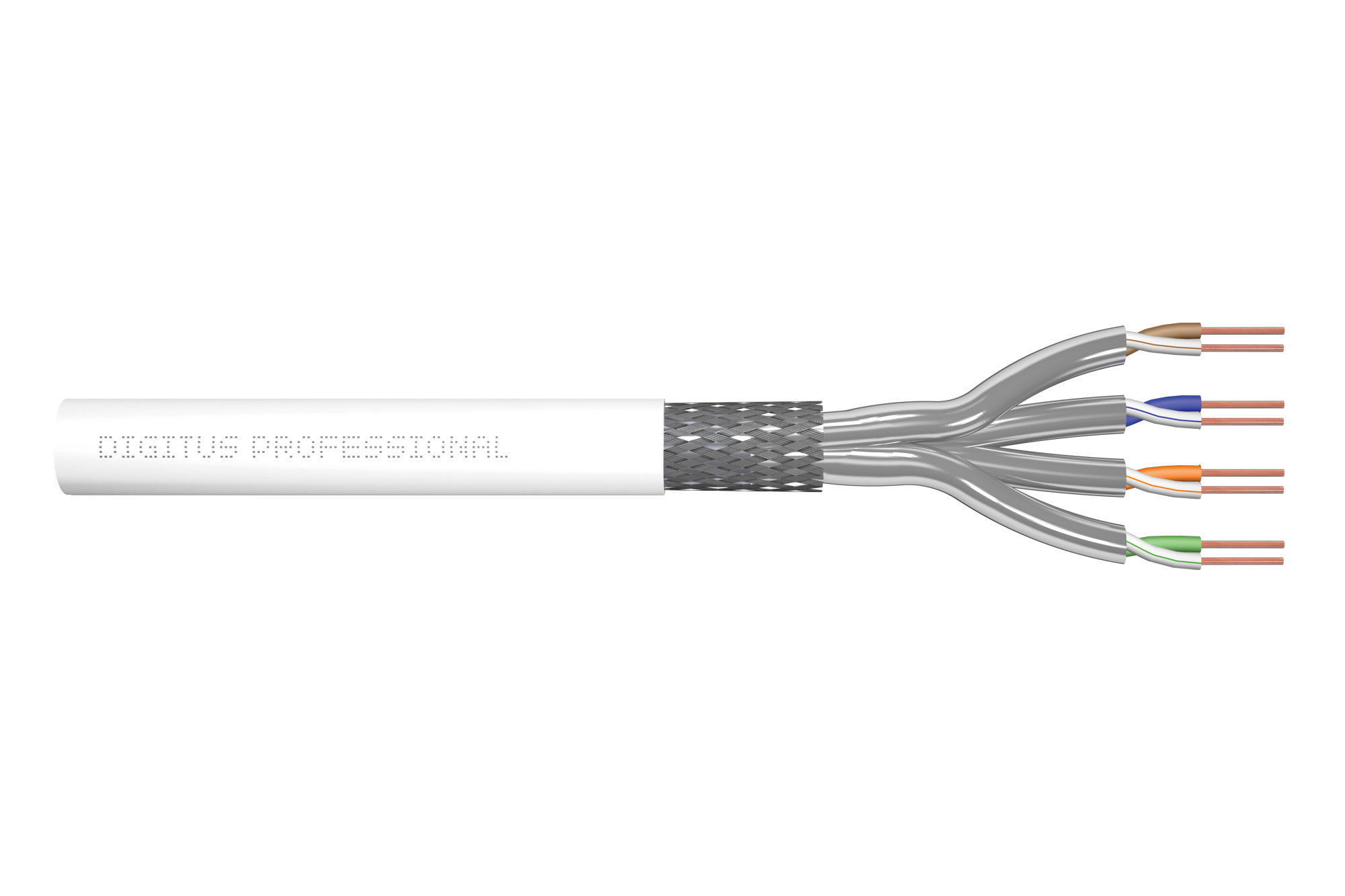 CAT 7 S/FTP Kabel, 305m, Weiß