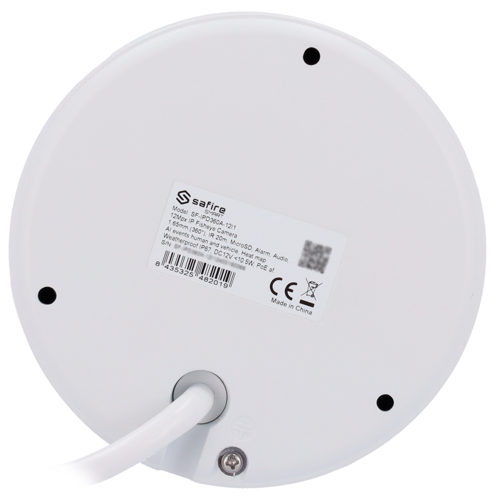 I1 12MP Fisheye Dome, 1.65mm, PoE, KI