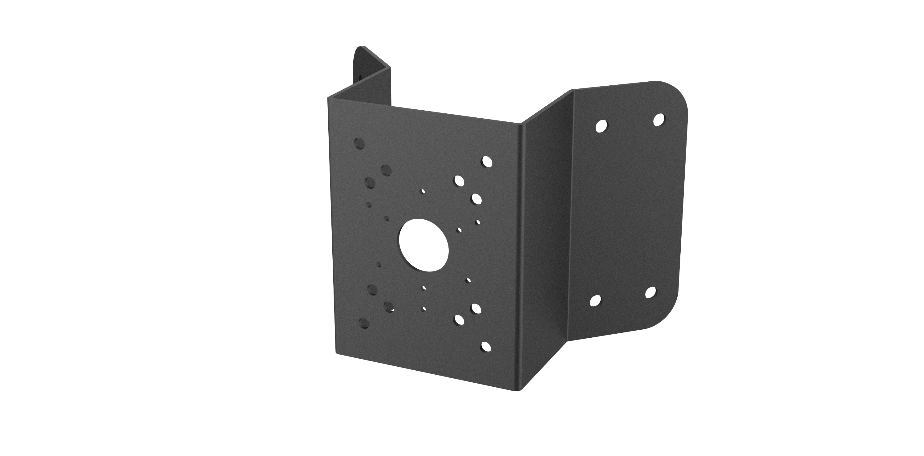 PFA151-V2 Eckhalterung, Schwarz