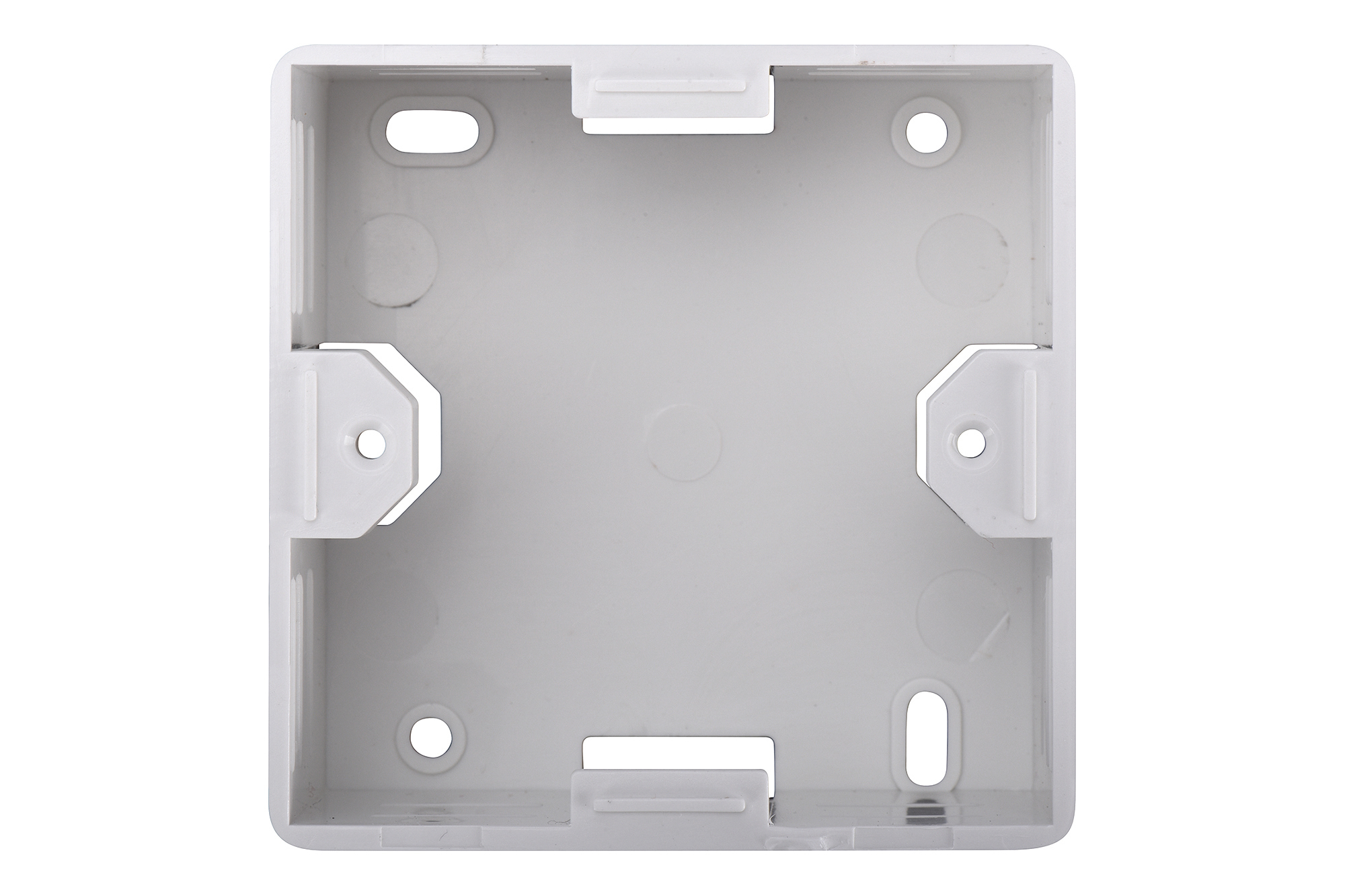 Cat.6A Netzwerkdose, 2x RJ45, AP, weiß