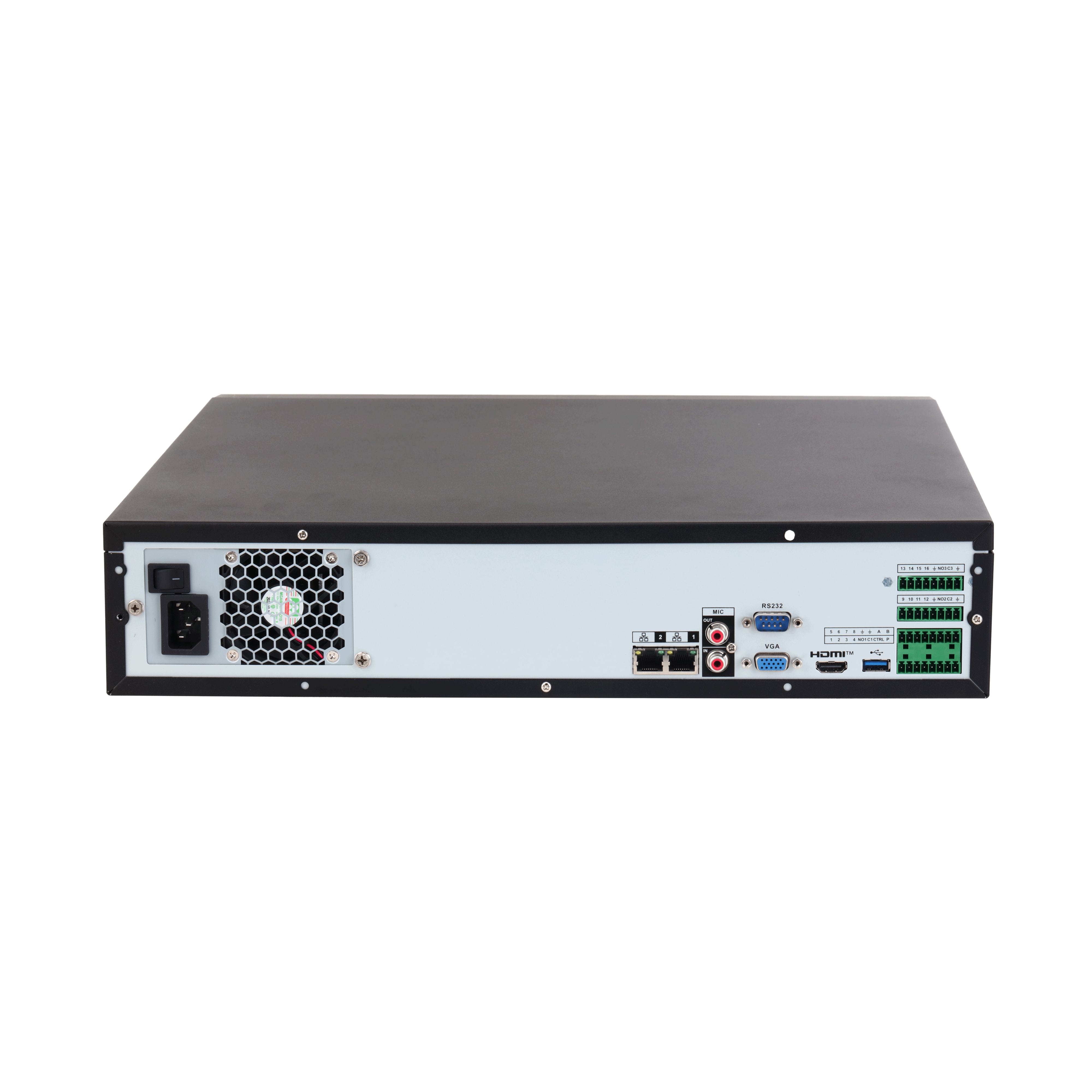 WizSense 16-Kanal IP-Rekorder, non PoE, 8x HDD