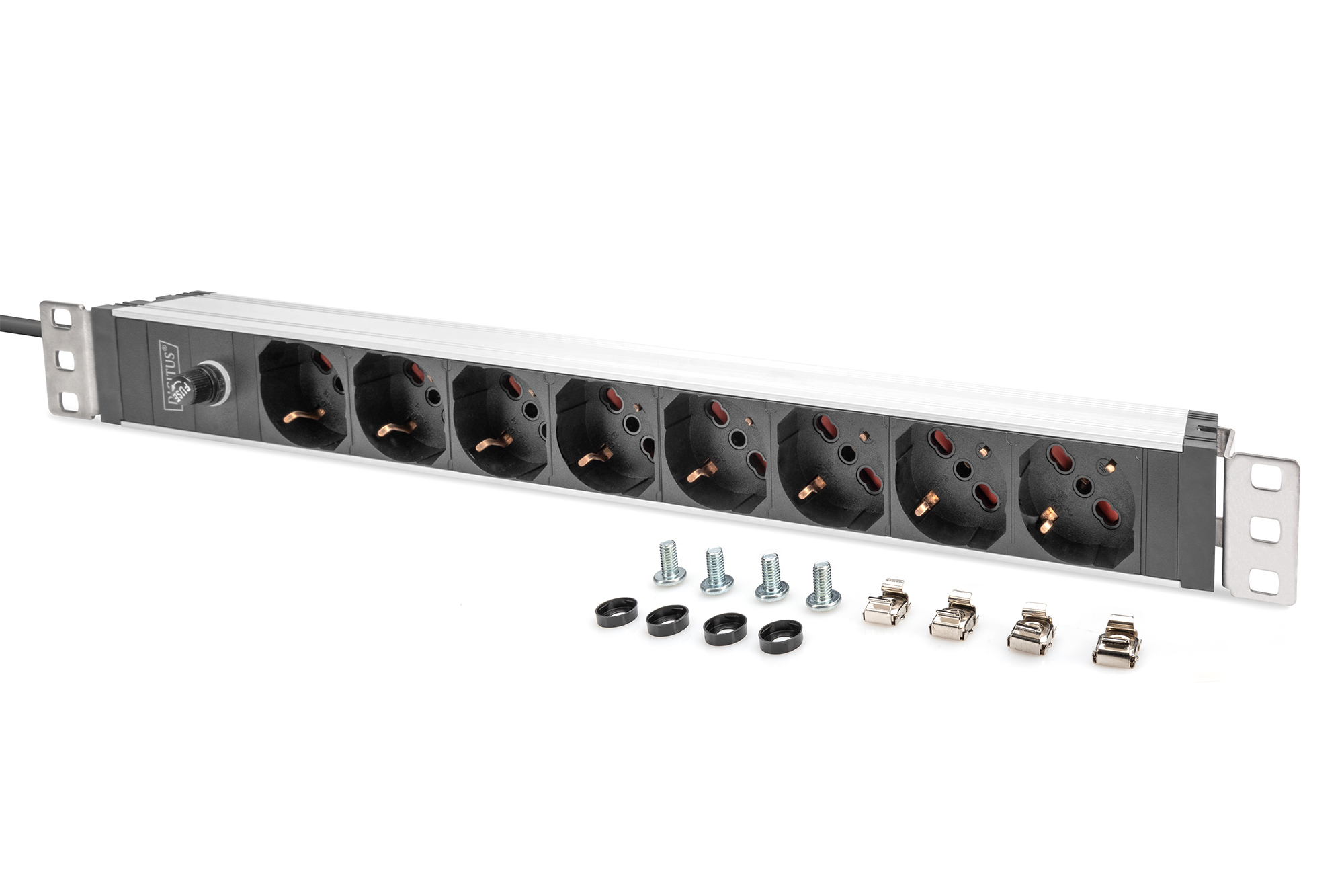 19" PDU, 8x IT-Steckdose, C14, 10A