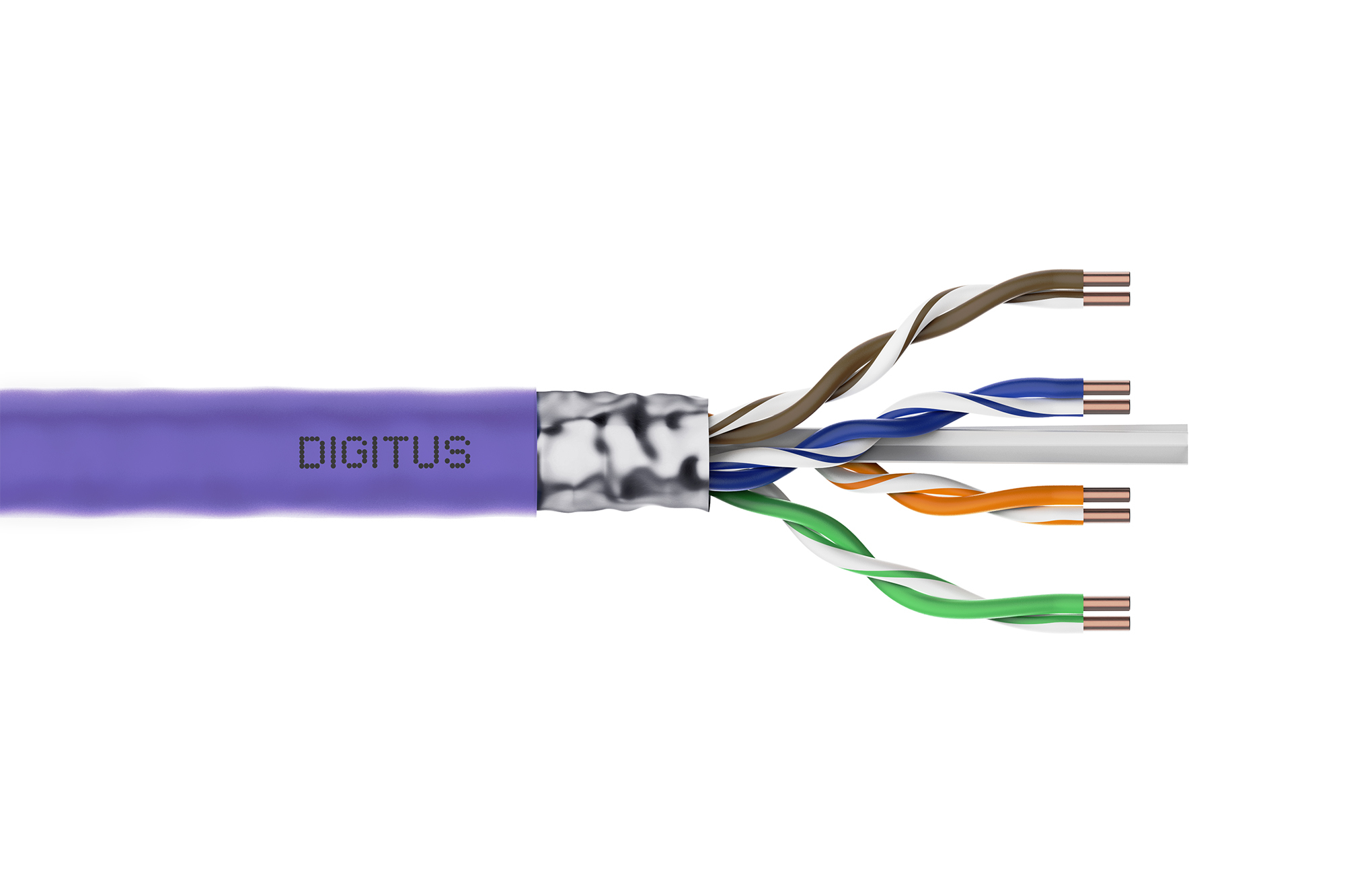 CAT 6 F/UTP Kabel, 305m, Violett