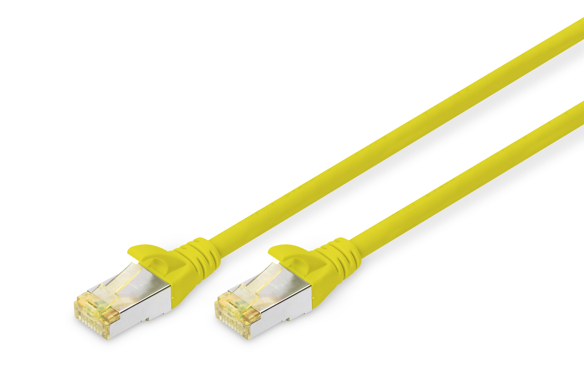 Cat 6A S/FTP Patchkabel, 0,5m Gelb