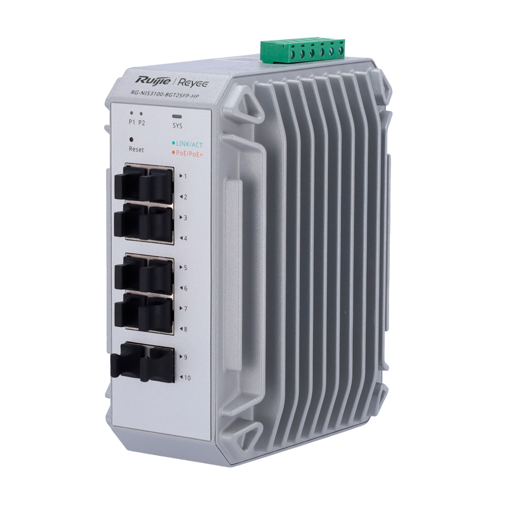 Industrie Switch, 8x PoE+, 2x SFP, 240W
