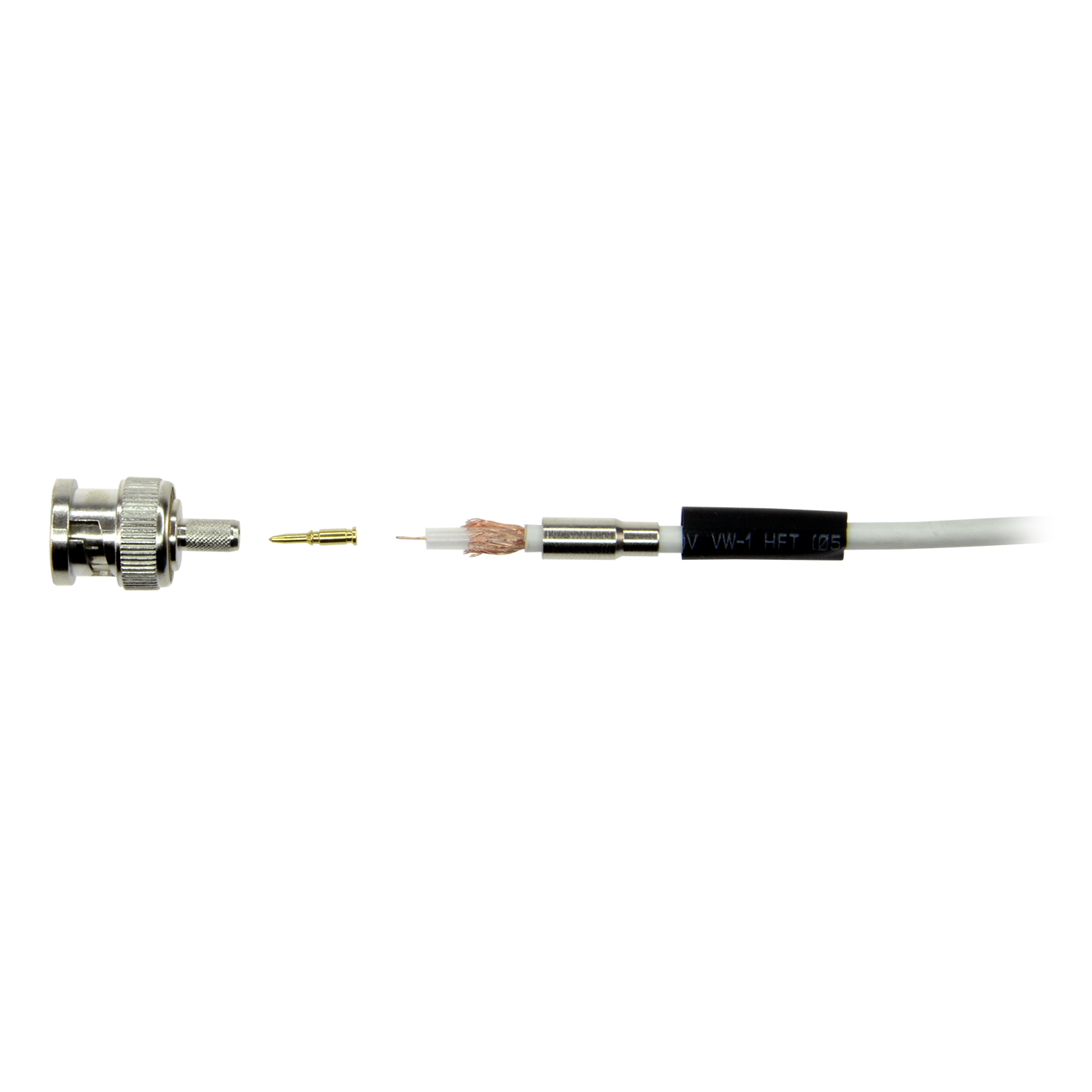 BNC Crimpstecker, Microkoaxial