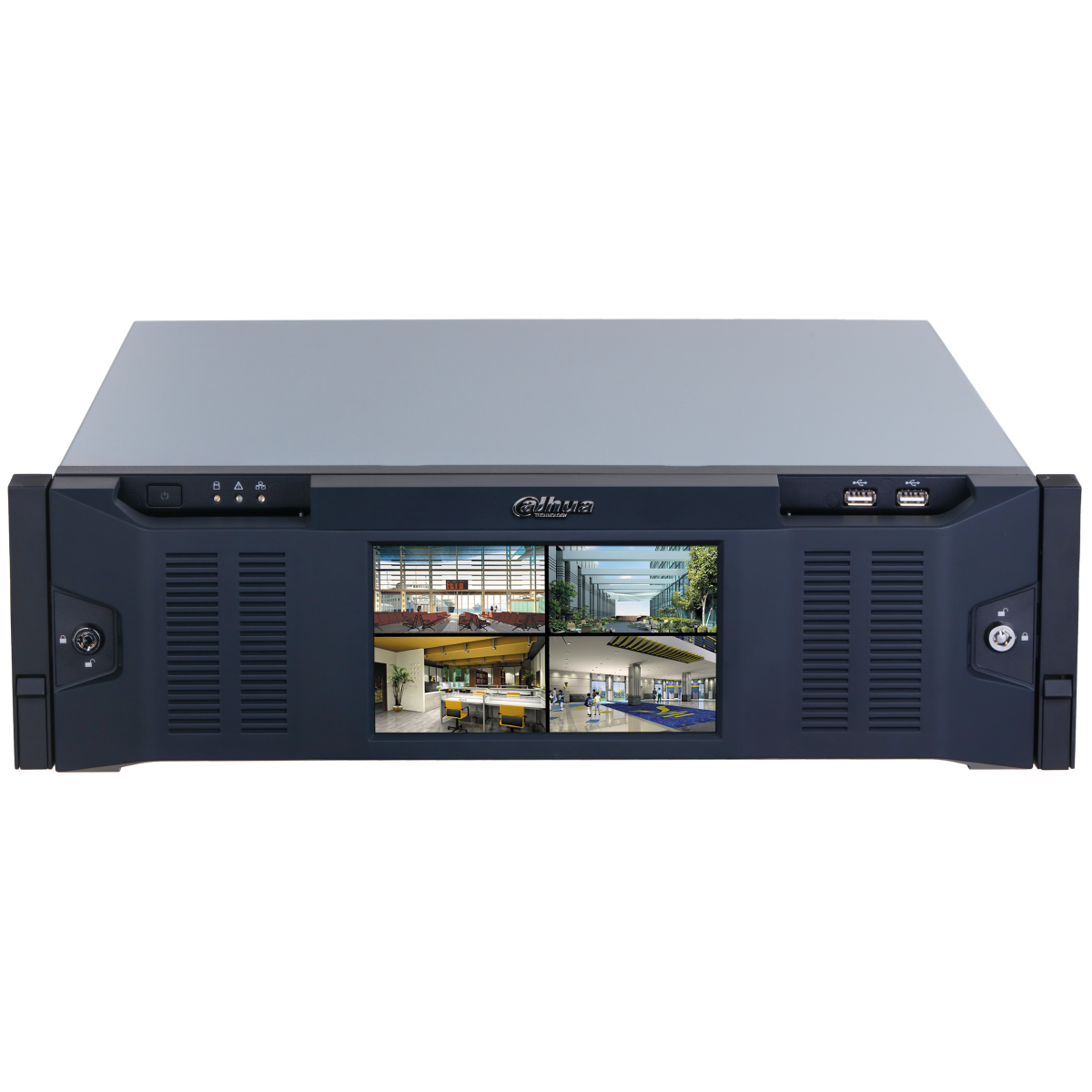 WizMind 128Kanal IP-Rekorder, no PoE, 16x HDD, LCD
