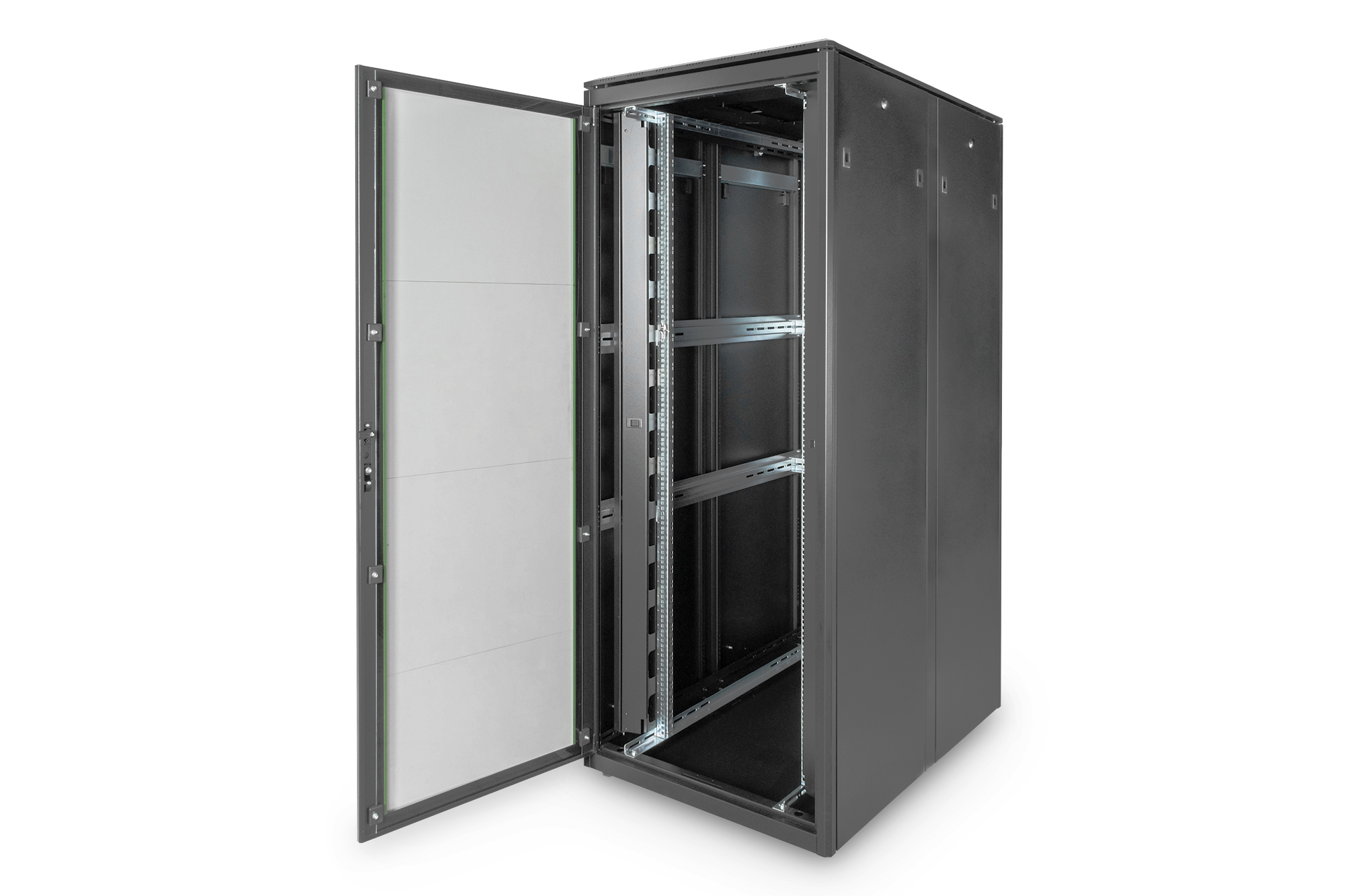 19 Zoll 42HE Netzwerkschrank, 800x1200mm, schwarz