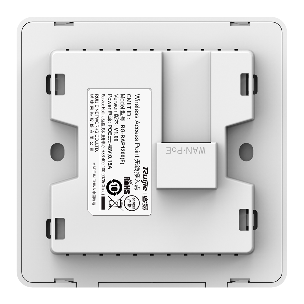 Wi-Fi 5 Wand-AP, 2x FE, PoE, 1266Mbps