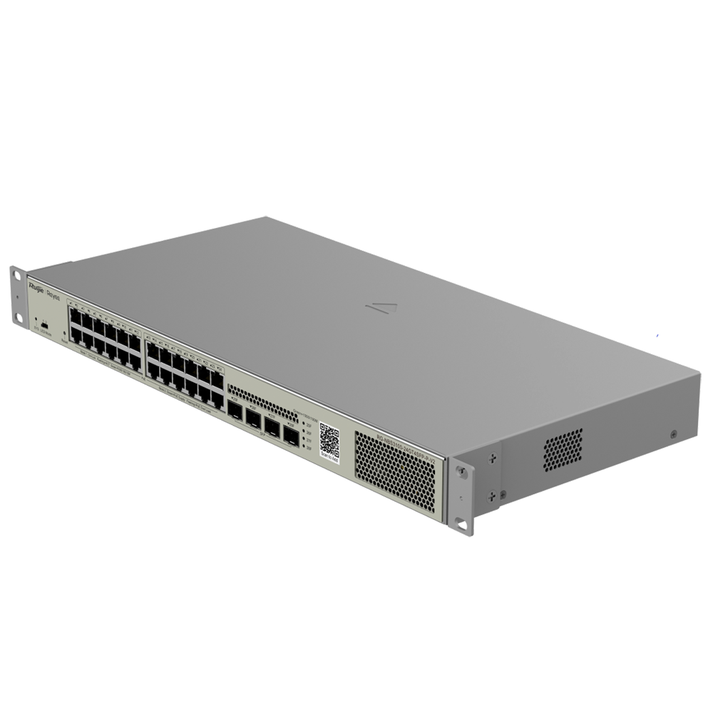L2 PoE Switch, 24x Gbit, 4x SFP, 370W