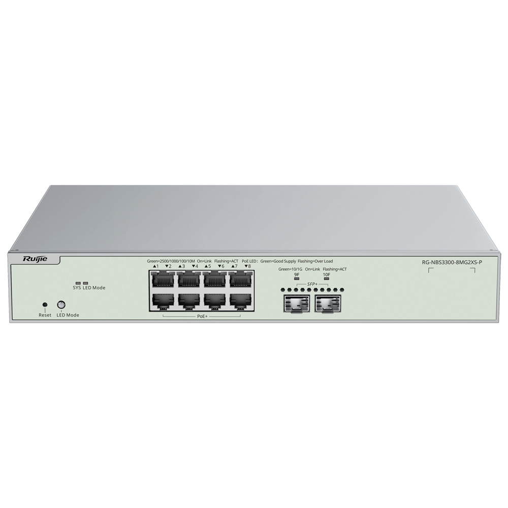 L2+ PoE Switch, 8x 2.5G, 2x SFP+, 240W