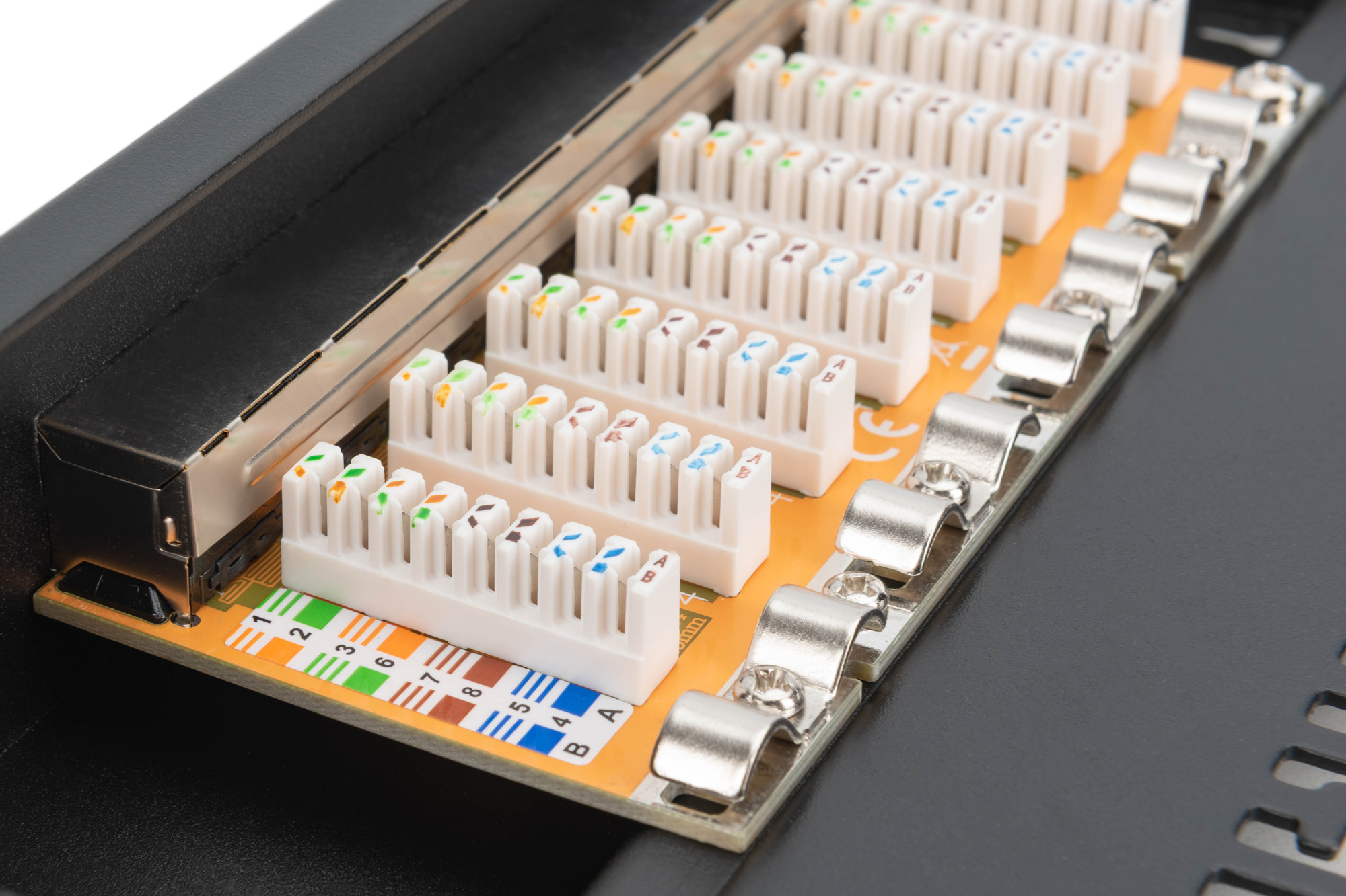 Cat.6 Patchpanel, 8-Port, 10", schwarz