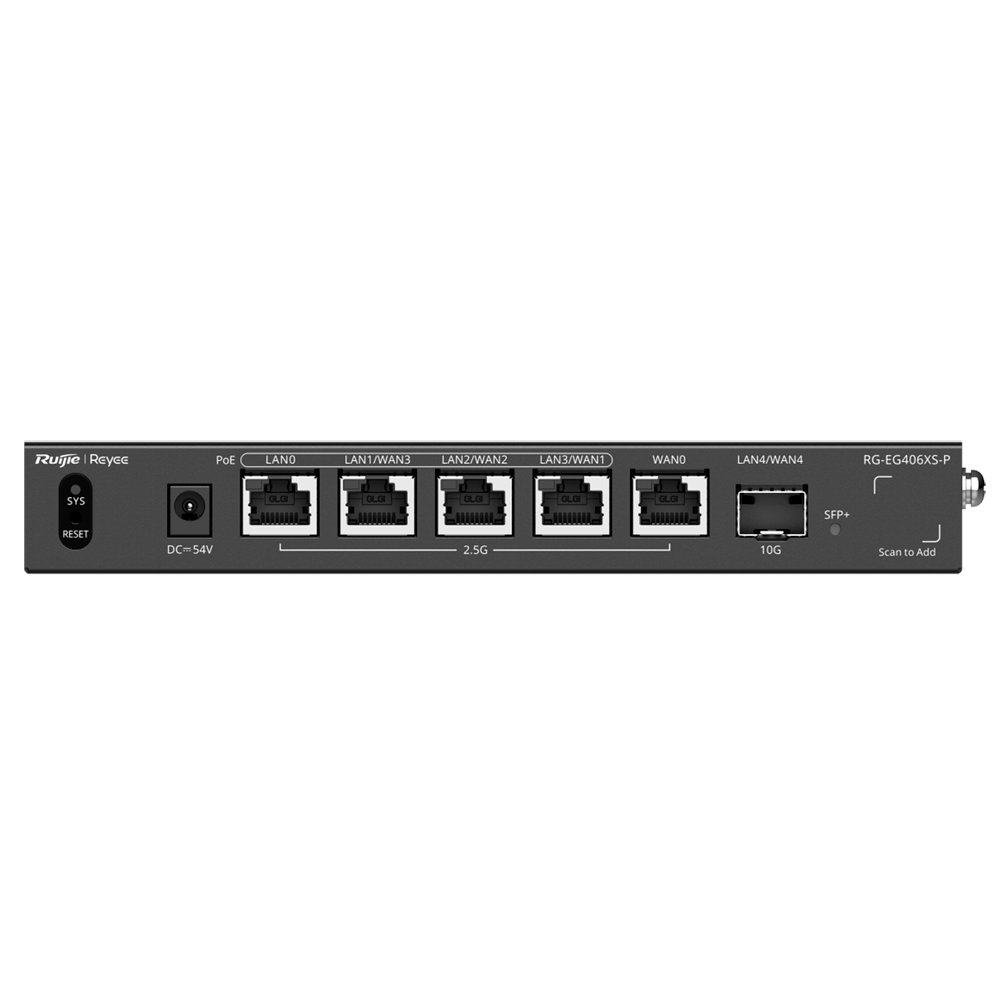 PoE Router, 10G SFP+, 400 Clients, 2.5Gbps
