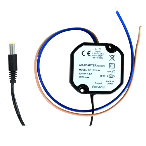 12V DC Netzteil, 1,5A, IP67