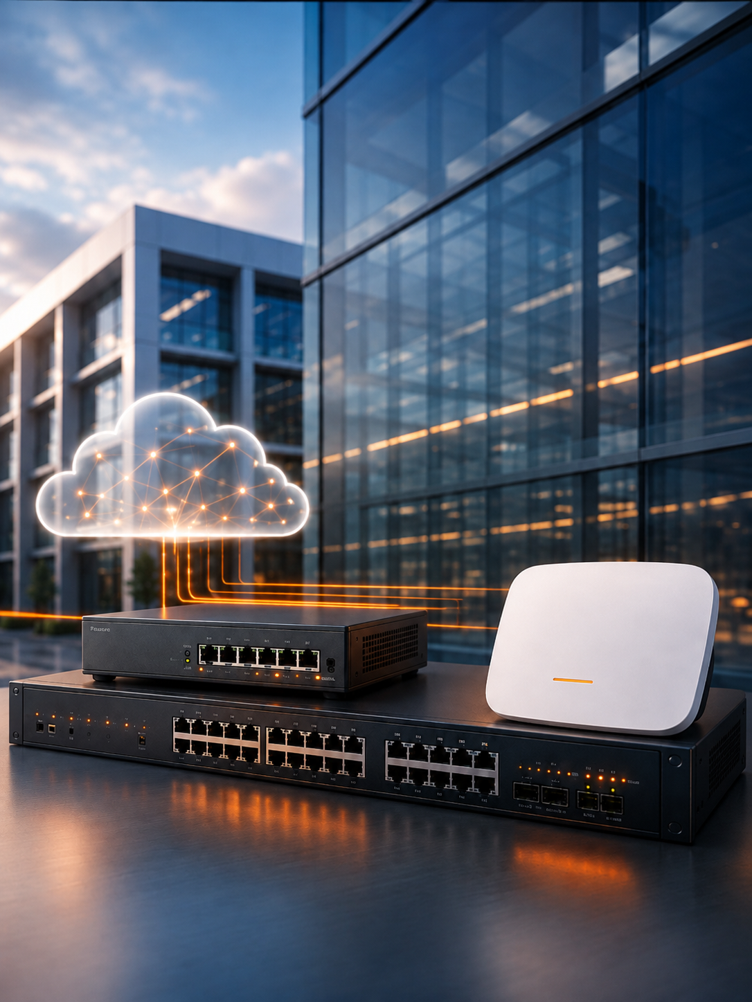 Cloudverwaltetes Netzwerk für ein professionelles Projekt